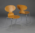 Arne Jacobsen 1902-1971. Myren. Par stole 3101. 2