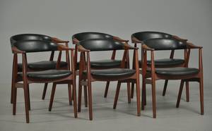 Dansk møbelproducent Sæt på seks armstole, teak . 1960erne