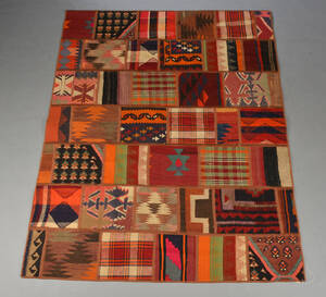Persisk kelim, patchwork, 148 x 192 cm
