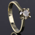 Solitaire ring ca. 0.91 ct.