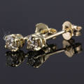 Par brillant ørestikker ca. 0.38 ct.