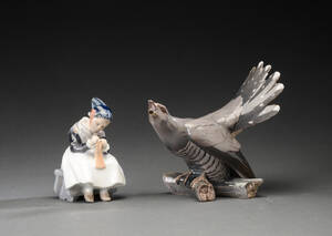 Bing  Grøndahl og Royal Copenhagen. To figurer af porcelæn 2