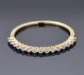 Brillantring af 18 kt guld, ca 0.08 ct 