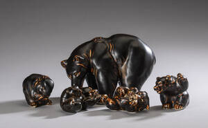 Knud Kyhn for Royal Copenhagen. Samling figurer af porcelæn 5