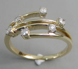 Brillantring. Ca. 0.24 ct