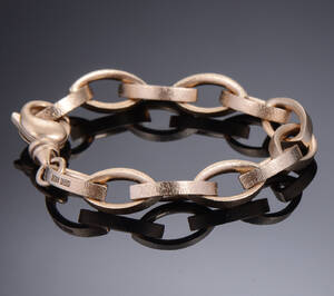 Armbånd af 14 kt guld, ca. 37,4 gram 
