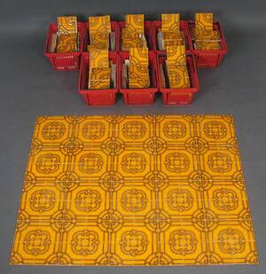 Großes Set Kacheln der 1970er Jahre von Servais, Germany ca. 500