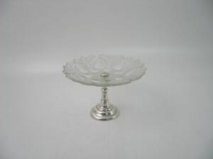 Kakfat, glas på silver Ryska stämplar 1800-tal