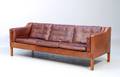 Børge Mogensen 1914 - 1972. Tre-pers. sofa, model 2213