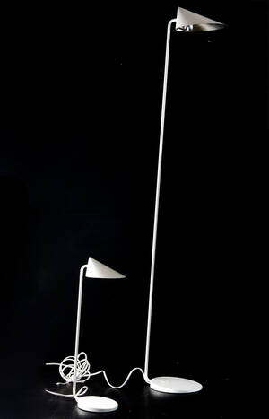 Alfred Homann för Louis Poulsen. Golvlampa samt bordslampa 2