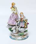 Figurgruppe af porcelæn, Tyskland, 20. årh.
