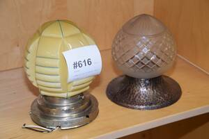Hallampor 2 st, H 20 och 18 cm
