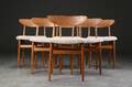 Farstrup. Seks stole, teak og bøg 6 