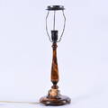 BORDSLAMPA, trätenn, Art Deco, 1930-tal.