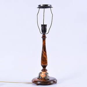 BORDSLAMPA, trätenn, Art Deco, 1930-tal.