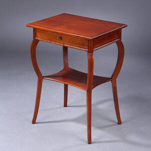 Sybord af nøddetræ, ca. 1900