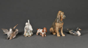 Kgl. P. samt Bing og Grøndahl porcelænsfigurer. 5