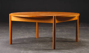 Ubekendt design - Egetræs-sofabord.