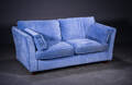 Espe Møbler. Sofa m. blåt betræk