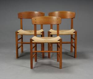 Børge Mogensen. Shakerstole, model J39, eg 