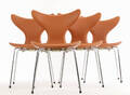 Arne Jacobsen. Fire stole, Liljen, model 3108 4 