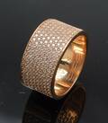 Sif Jakobs, Felline Grande ring af 18 kt. forgyldt sterling sølv, med cubic zirkonia