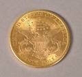 United States 20 dollar mønt i guld fra 1898.