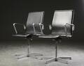 Arne Jacobsen. Par Oxford kontorstole, sort læder 2