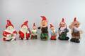 TOMTEFIGURER, 5 st, samt burkar, 2 st