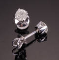 Diamant ørestikker, ca. 0.97 ct.