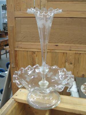 Bordsuppsats, Glas 2-delad