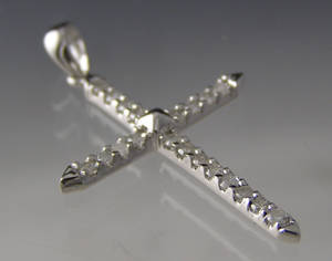 Brillant kors vedhæng ca. 0.40 ct,