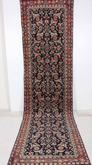 Orientmatta, handknuten, Mahal, Markazi-provinsen, 410x110 cm