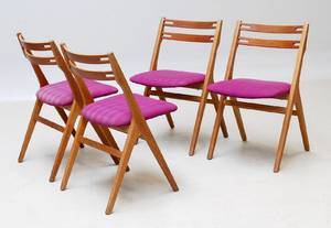 Sæt på fire stole i teak4