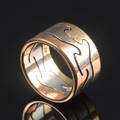 Georg Jensen. Sæt på 3 Fusionsringe af 18 kt. guld Denne vare er sat til omsalg under nyt varenummer 4828034