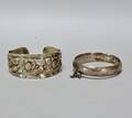 2 st. silverarmband, 1856 och 1886