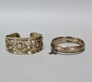 2 st. silverarmband, 1856 och 1886