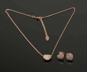 Kranz  Ziegler, Story smykkesæt udført i rosaforgyldt sterling sølv