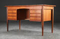 Skrivebord af teak, 1950erne