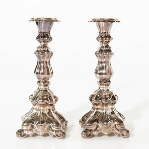 Ljusstakar silver barockstil