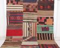 Persisk handvävd patchwork kelim, mått 224x190 cm.