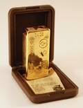 TÄNDARE  GOLDEN BOUTIQUE GULDOUBLÈ 24 KARAT MED ASK TÄNDARENS MÅTT HÖ 7,5 CM