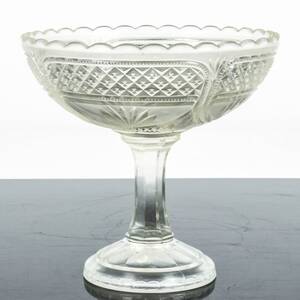SKÅL PÅ FOT Pressglas, 1900-tal