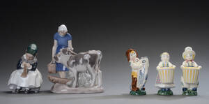 Royal Copenhagen, Alumina, Bing  Grøndahl. Fem figure. 5
