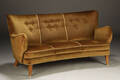 Dansk møbelproducent. Tre-pers sofa, velour, 194050erne