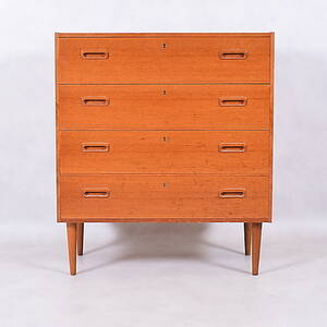 BYRÅ, 4-lådig, teak, 195060-tal.