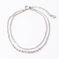 Armband 18 k vitguld med dekor av diamanter