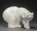 Royal Copenhagen, Isbjørn. Figur af porcelæn. nr. 1137 