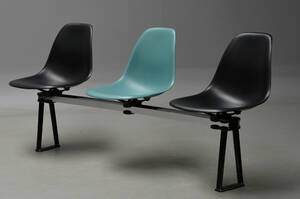 Charles Eames. Tre-personers vintage bænk 