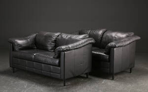 To to-pers. sofaer, læder 2